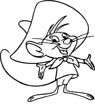 Desenho Speedy Gonzales para Colorir