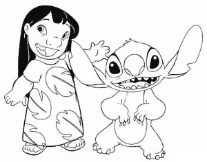 Lilo e Stitch para Colorir