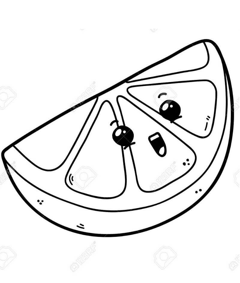 Desenho de Limão para Colorir Baixar