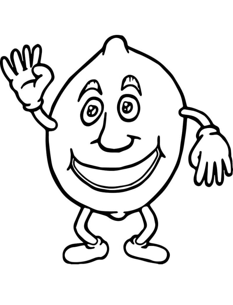 Desenho de Limão para Colorir Download