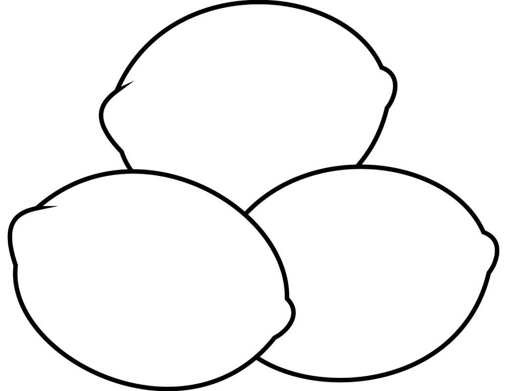 Desenho de Limão para Colorir Giz de Cera Pdf