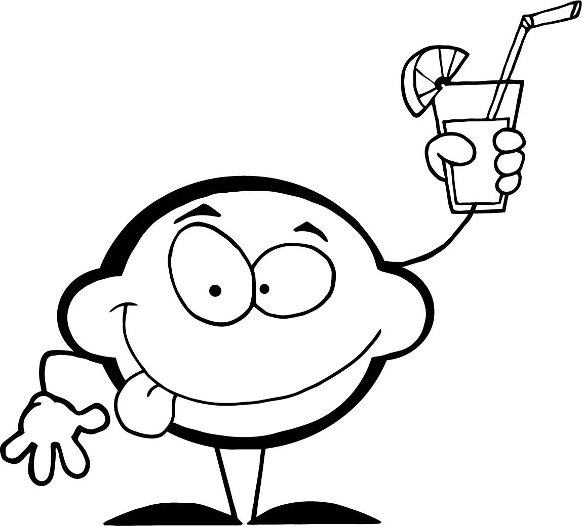 Desenho de Limão para Colorir Pdf