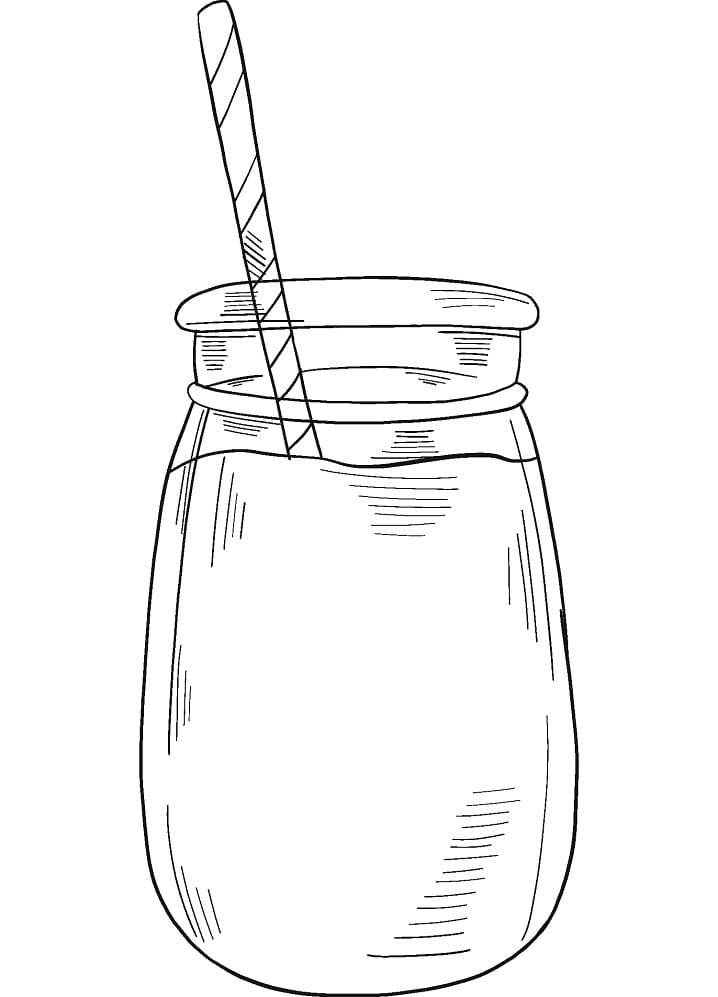 Desenho de Copo de Limonada para Imprimir Lápis de Cor