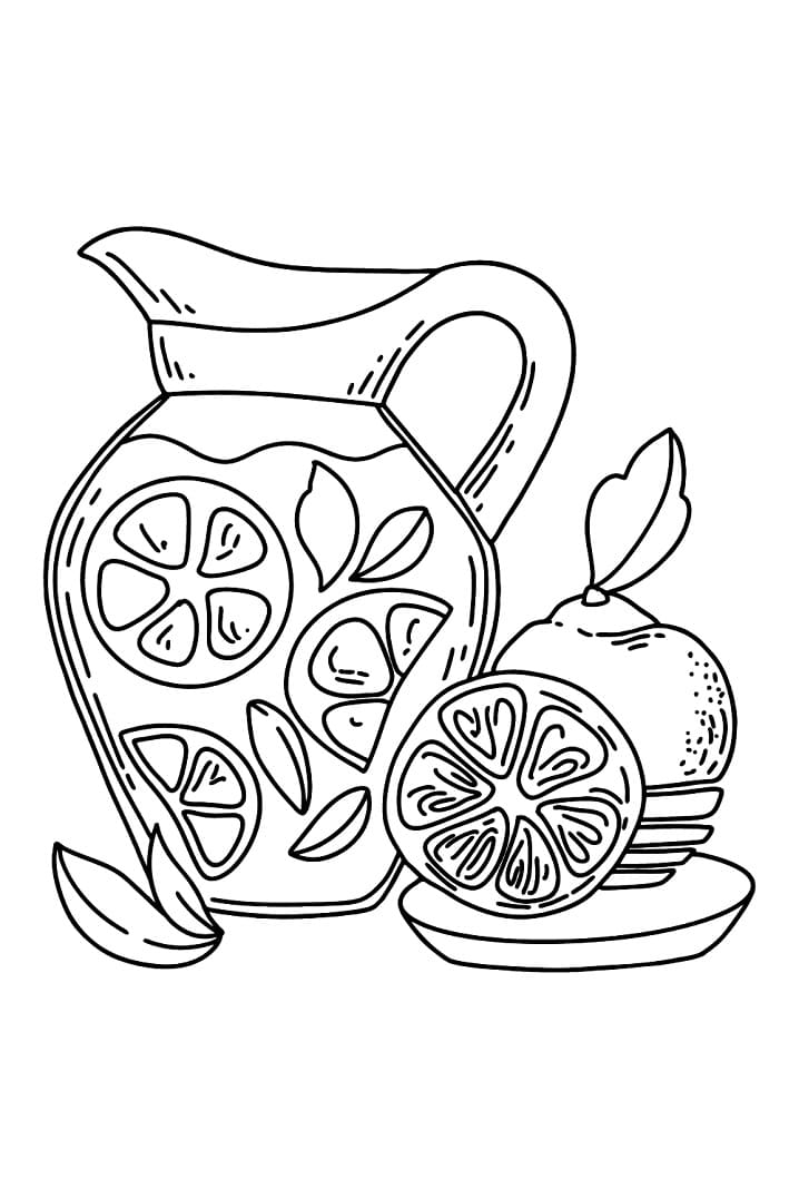Desenho de Limonada para Colorir Download Pdf