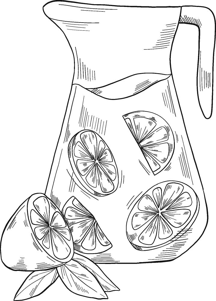 Desenho de Limonada para Colorir Fácil Pdf