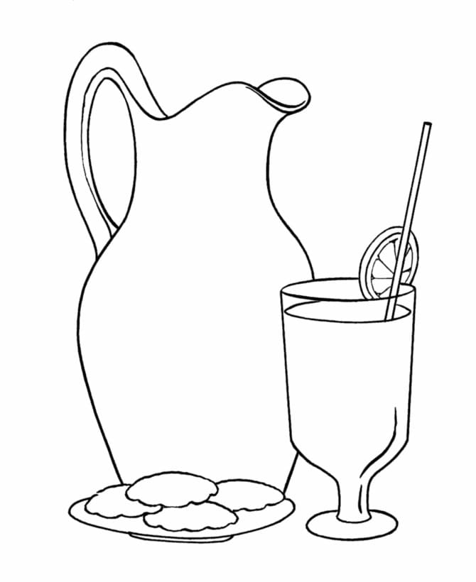 Desenho de Limonada para Colorir Giz de Cera Pdf