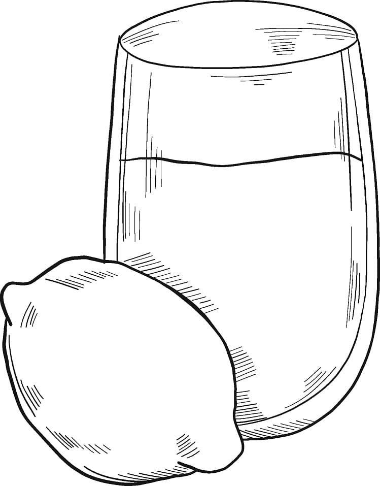 Desenho de Limonada para Colorir Lápis de Cor