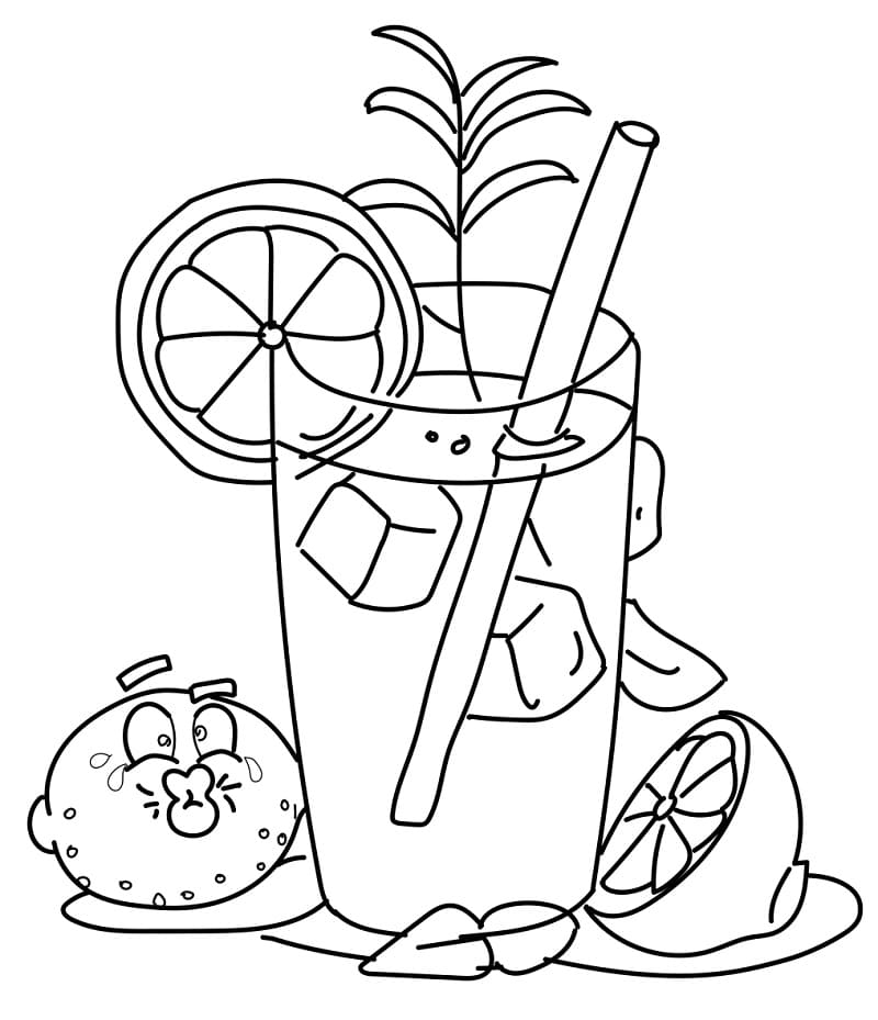Desenho de Limonada para Colorir para Crianças Pdf