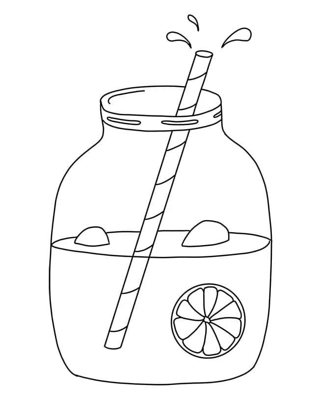 Desenho de Limonada para Imprimir e Colorir Grátis
