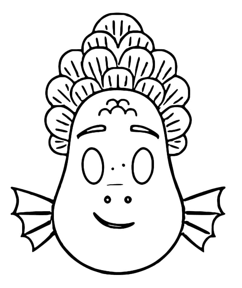 Desenho Alberto Emoji para Colorir