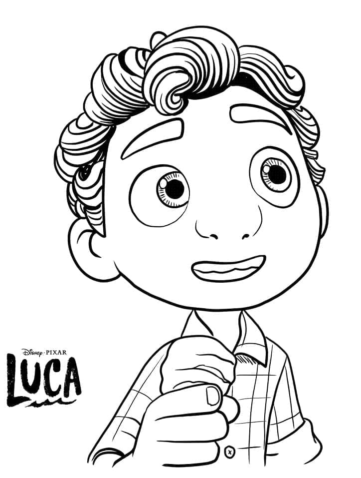 Desenho do Filme Luca para Colorir