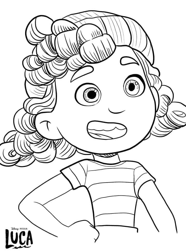 Desenho Giulia para Colorir