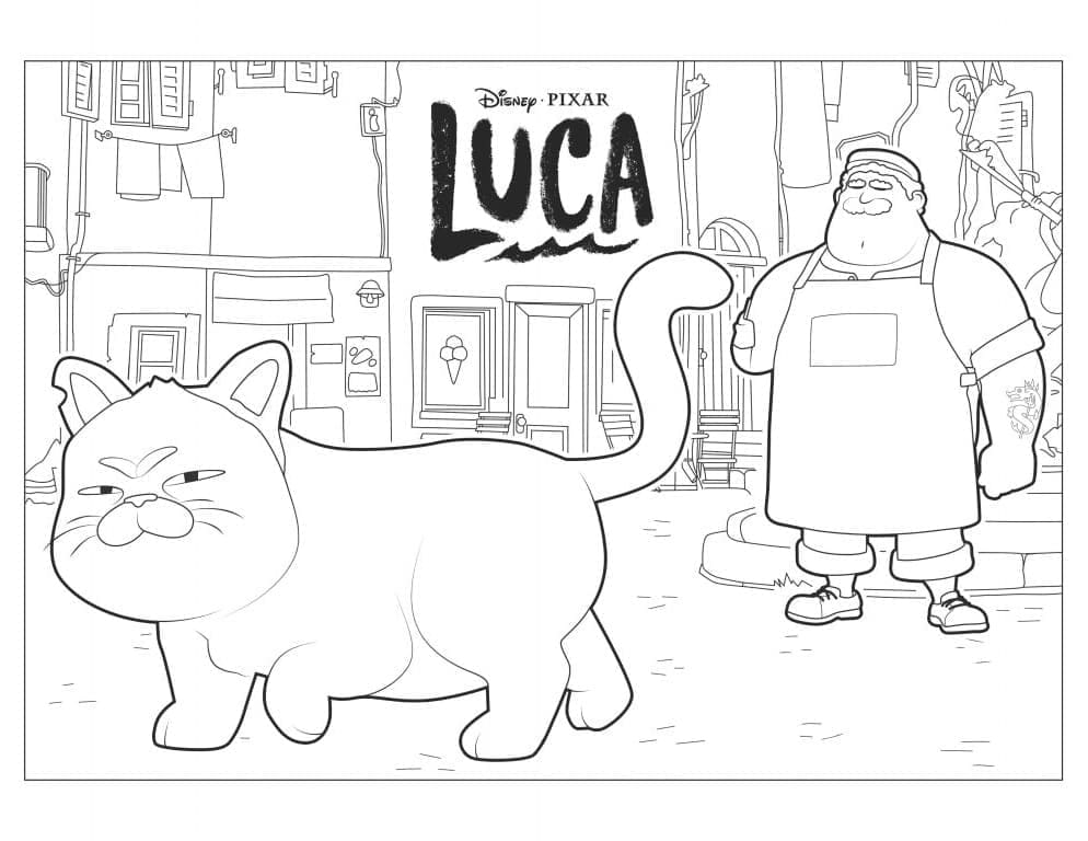 Desenho Machiavelli e Massimo para Colorir