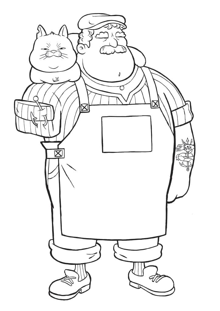 Desenho Massimo Marcovaldo para Colorir