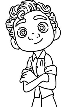 Desenho Pdf de Luca para Colorir