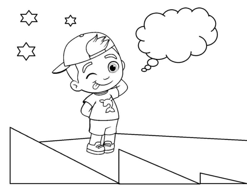 Desenho de Luccas Neto para Crianças para Colorir