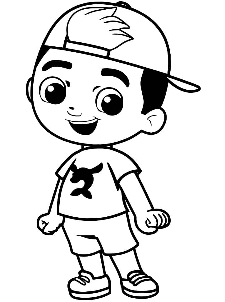 Desenho para Colorir do Luccas Neto