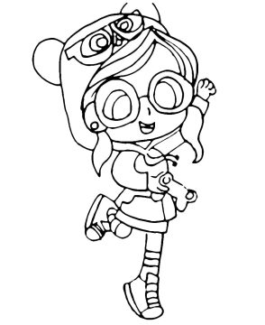 Desenho de Linda Luluca para Colorir