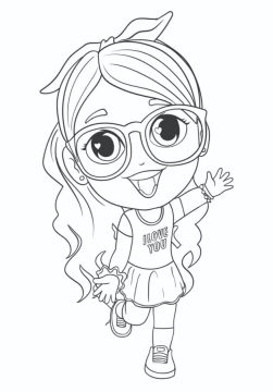 Desenho de Luluca grátis para crianças para Colorir