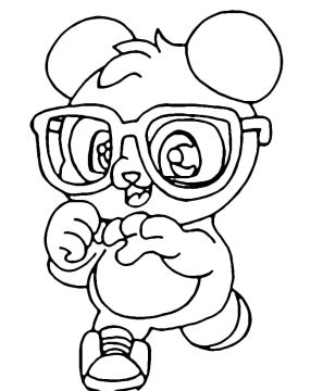 Desenho de Panda da Luluca para Colorir
