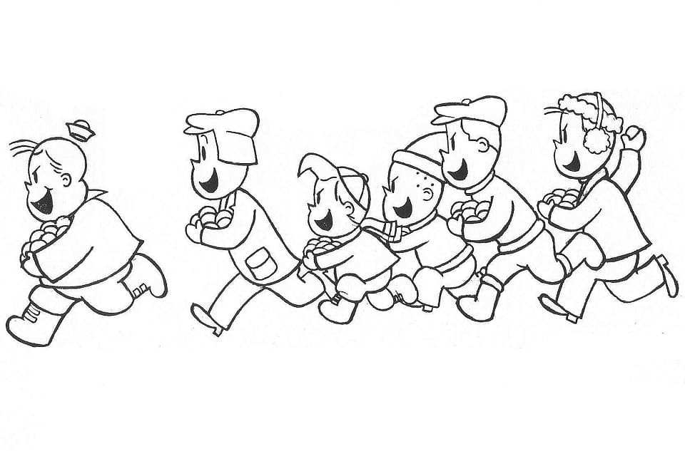 Desenho Personagens de Luluzinha para Colorir