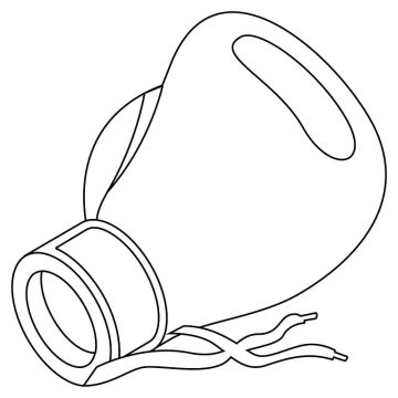 Desenho de Luva de Boxe para Colorir
