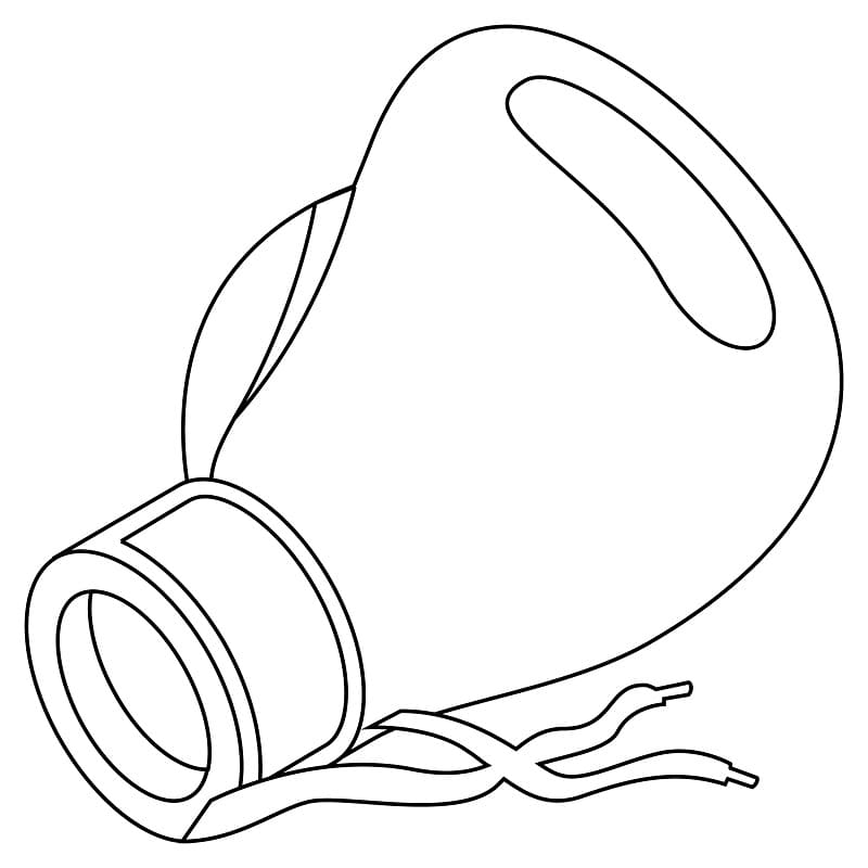 Desenho de Luva de Boxe para Colorir