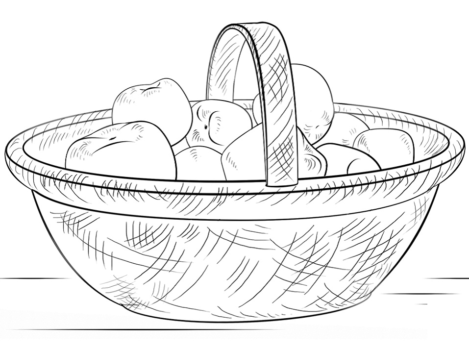 Desenhos de Maças para Colorir