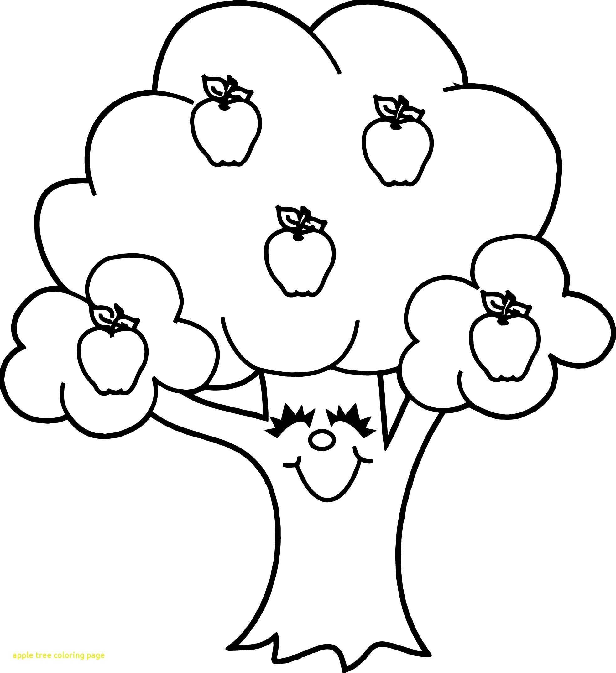 Desenho de Macieira para Colorir Pdf
