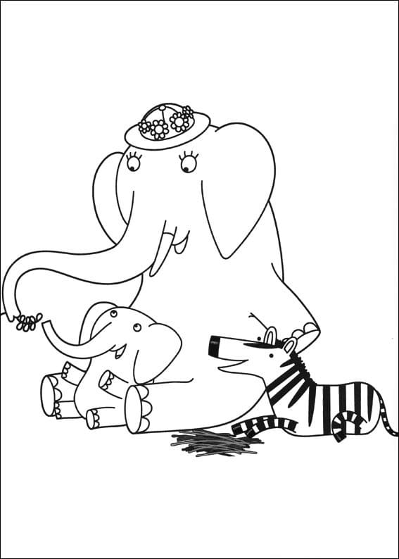 Desenho de Mãe Mirabelle para Colorir Lápis de Cor
