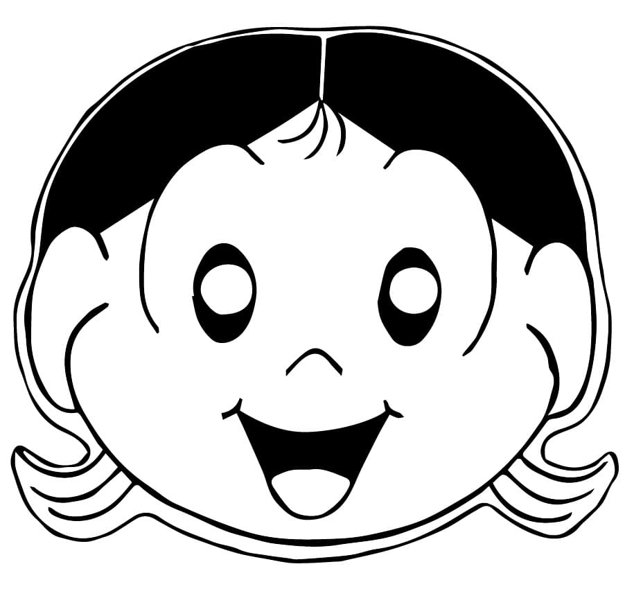 Desenho de Cara de Magali para Colorir