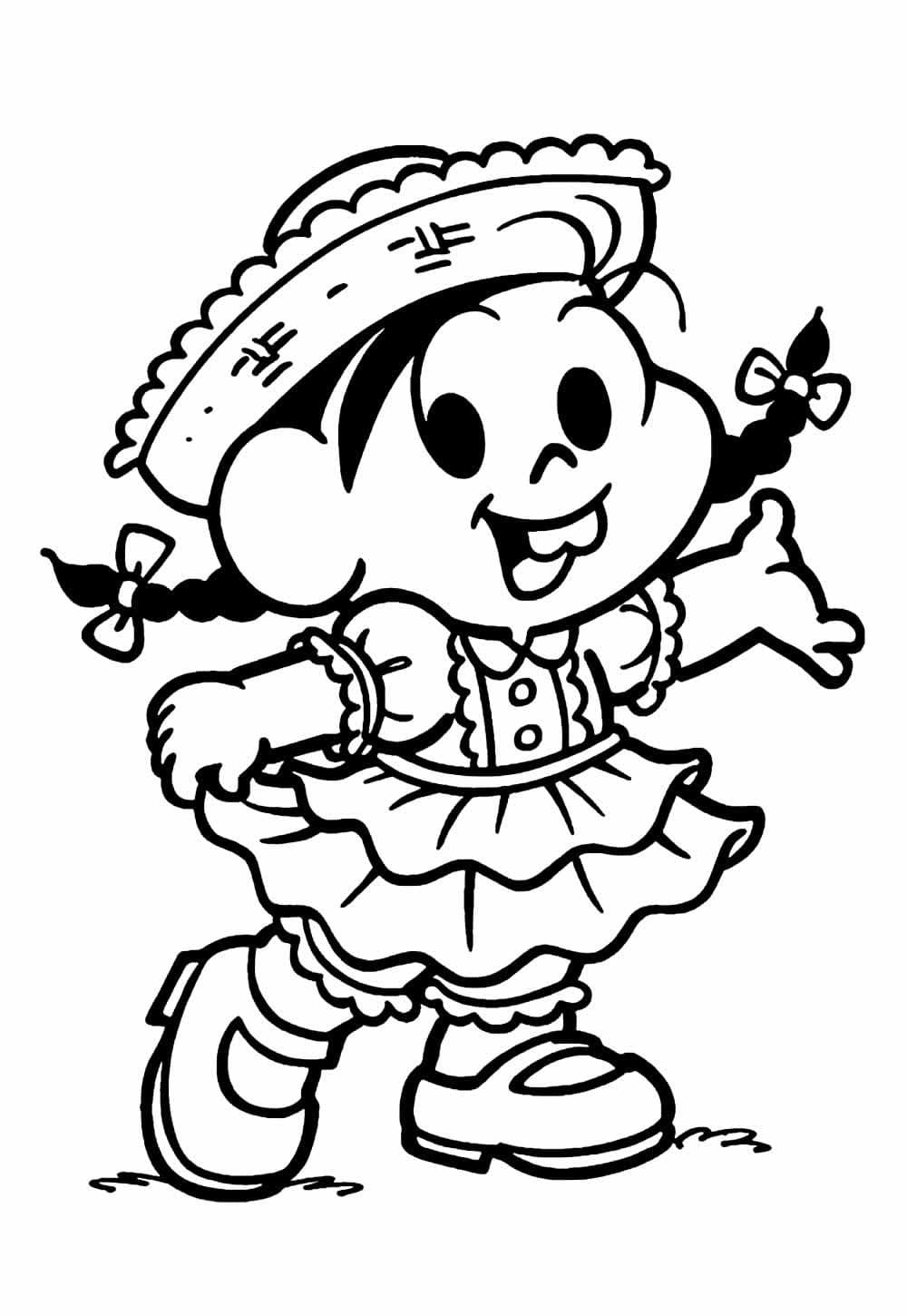 Desenho de Magali Amigável para Colorir