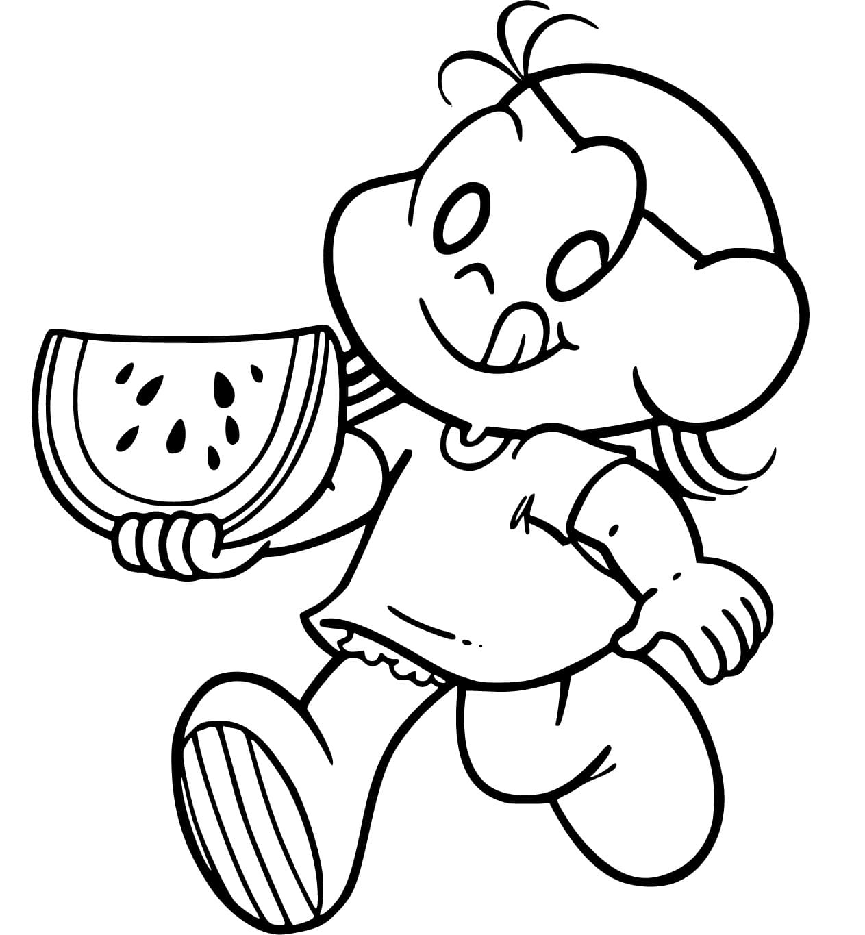 Desenho de Magali Grátis para Colorir