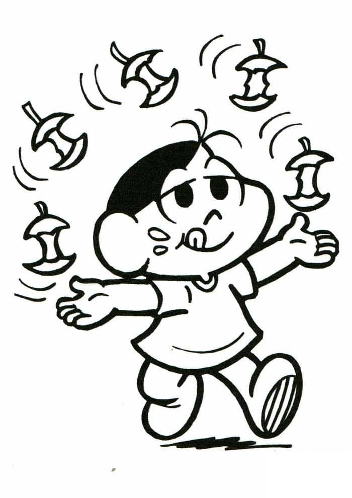 Desenho Magali de Turma da Monica para Colorir