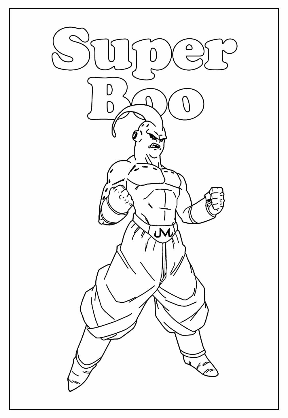 Desenho de Majin Boo Dragon Ball para Colorir Download