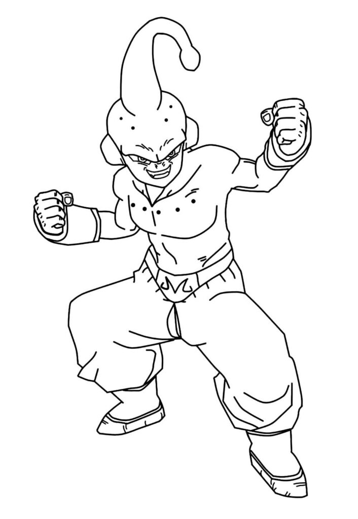 Desenho de Majin Boo para Colorir para Crianças