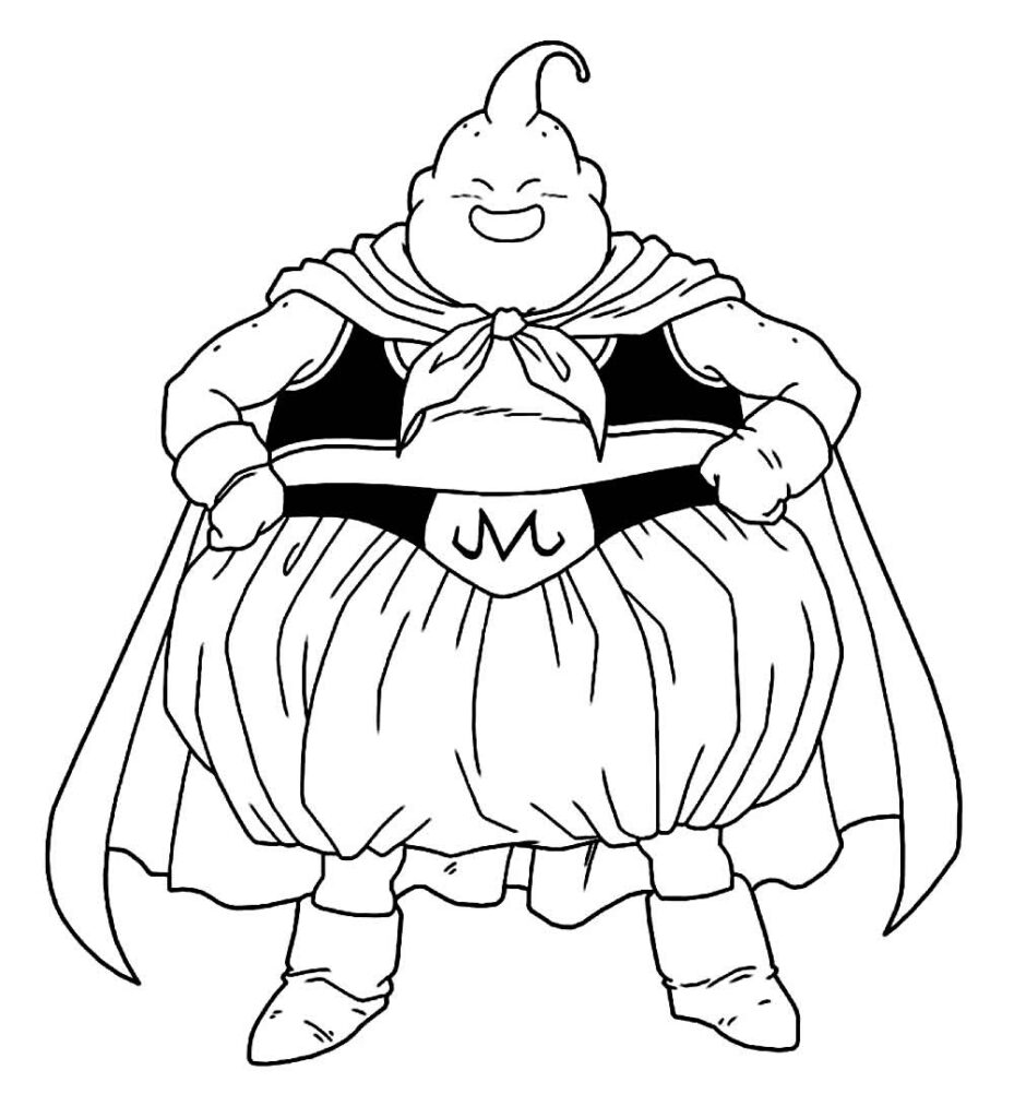 Desenho de Majin Boo para Colorir Pdf