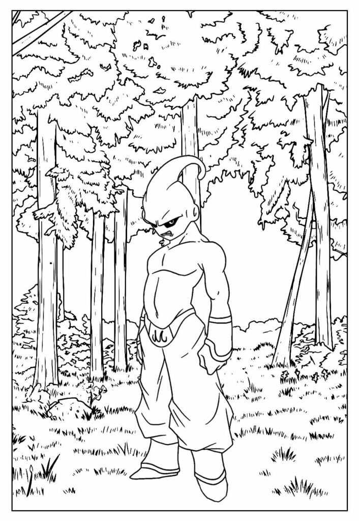 Desenho de Majin Boo para Imprimir Pdf