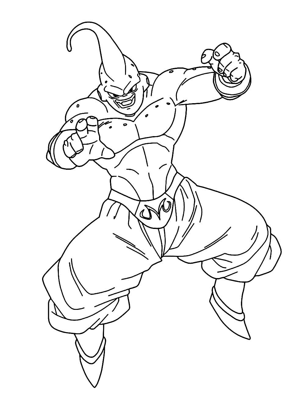 Desenhos de Majin Boo para Colorir