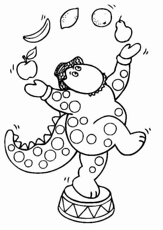 Desenho de Imagem do Malabarista para Colorir