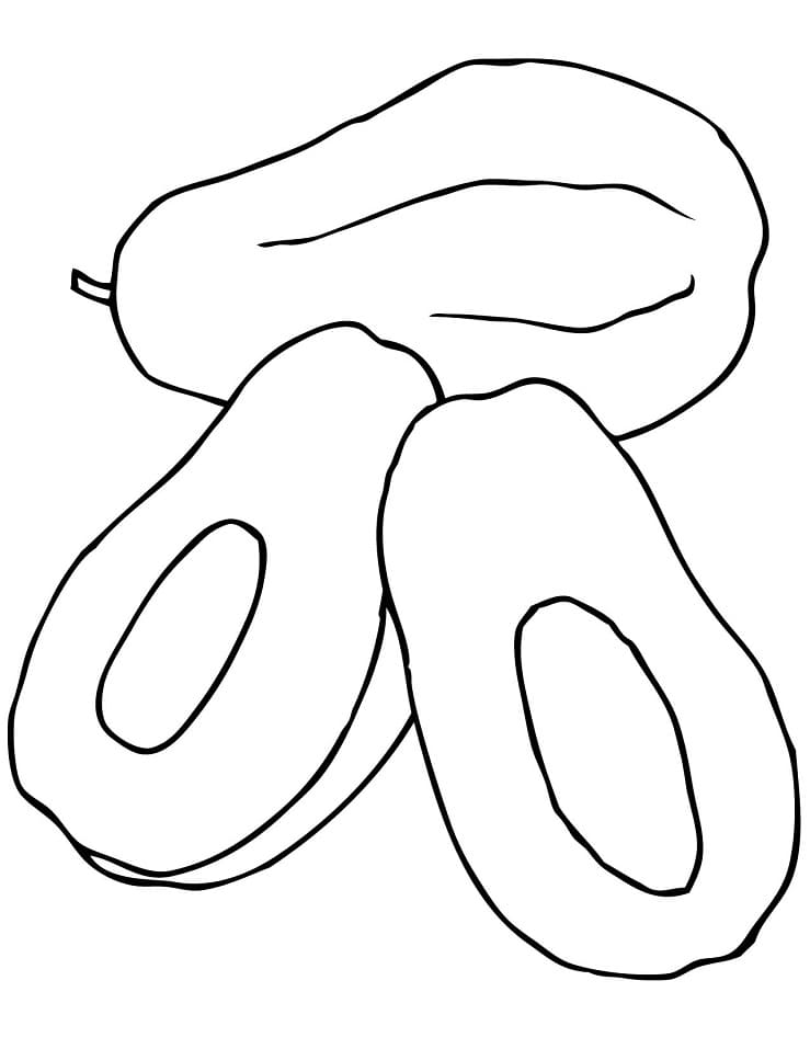 Desenho de Mamão para Imprimir Pdf