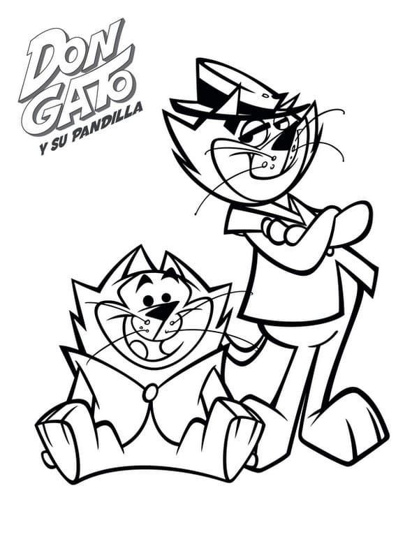 Desenho Benny e Mandá Chuva para Colorir