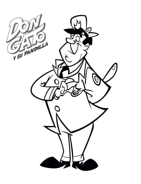 Desenho de Mandá Chuva para Colorir Pdf