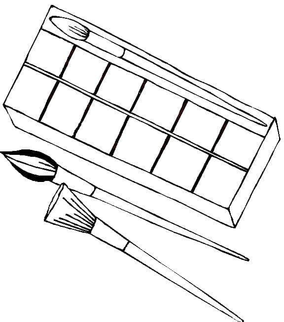 Desenho de Maquiagem para Crianças para Colorir