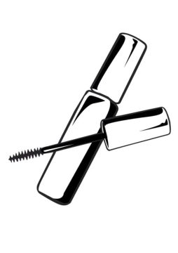Desenho Pdf de Maquiagem Rimel para Colorir