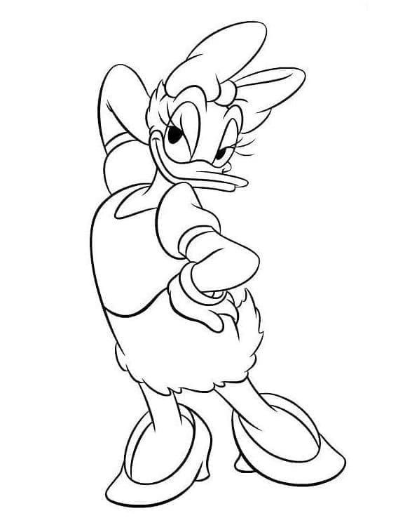 Desenho de Disney Margarida para Crianças para Colorir