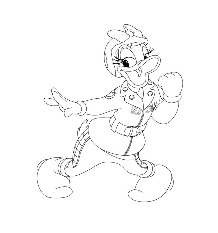 Desenho de Margarida Pata Incrível para Colorir