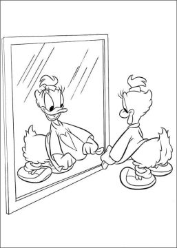 Desenho de Margarida Pata Muito Alegre para Colorir
