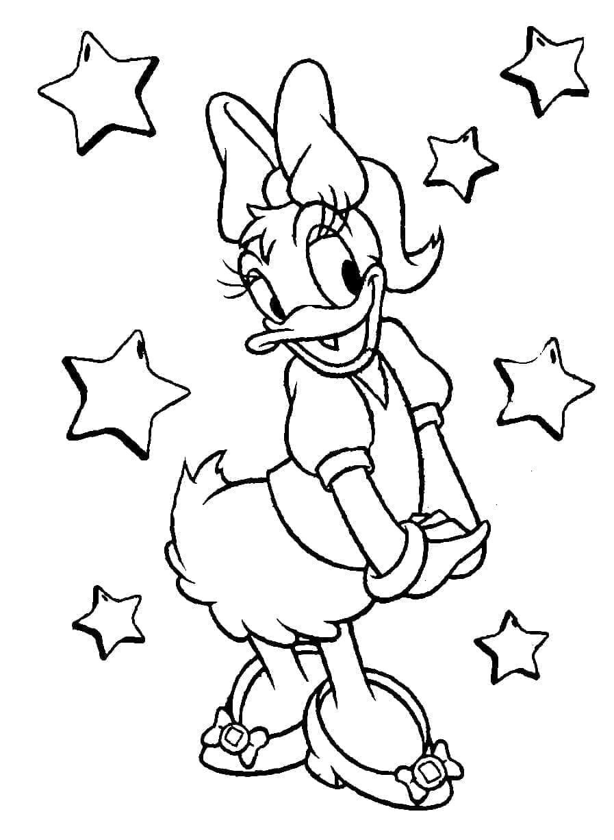 Desenho de Margarida de Disney para Colorir