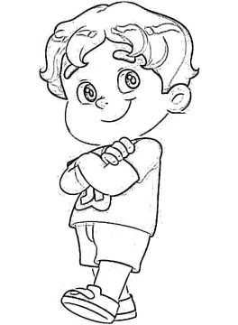 Desenho Imprimível de Maria Clara e Jp para Colorir